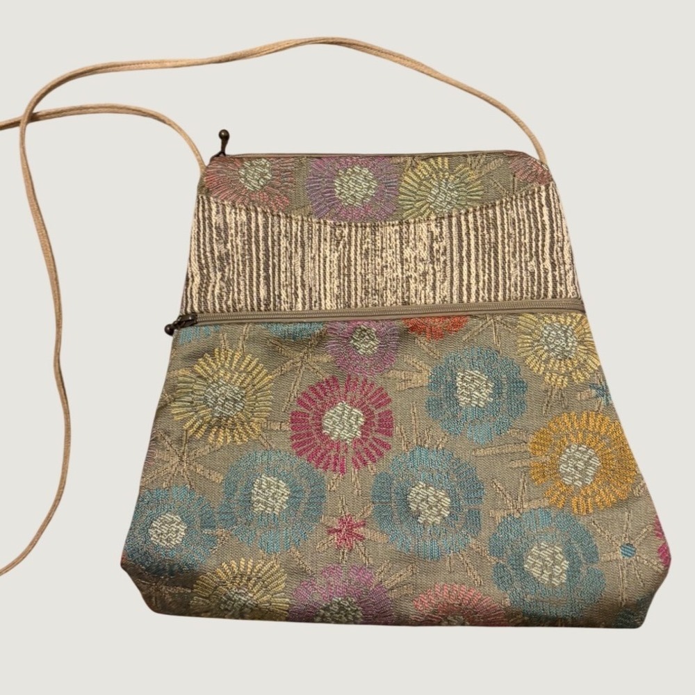 Maruca Handmade Tapestry Crossbody Bag Floral Jacquard Woven Boho Purse Boulder